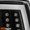 For 04-06 Silverado 1500/1500HD/2500/2500HD/3500 C-Tube LED Black TailLight Pair