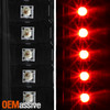 For 04-06 Silverado 1500/1500HD/2500/2500HD/3500 C-Tube LED Black TailLight Pair