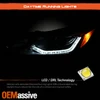 For 2016-2019 Chevy Cruze [Halogen Type] w/ LED Lamp Projector Headlights Pair