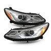 For 2016-2019 Chevy Cruze [Halogen Type] w/ LED Lamp Projector Headlights Pair