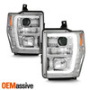 For 08-10 F250/F350 SuperDuty SwitchBack C-Tube Signal Chrome Projector Headlamp