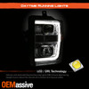 For 08-10 F250/F350 SuperDuty SwitchBack C-Tube Signal Chrome Projector Headlamp