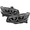 For 2016-2021 Civic Sedan [Tube Bar] Sequential Signal Projector Black Headlight