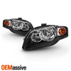 For 2005-09 Audi A4 S4 07-08 RS4 09 Cabriole Halogen Style Pair Black Headlights