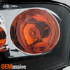 For 2005-09 Audi A4 S4 07-08 RS4 09 Cabriole Halogen Style Pair Black Headlights