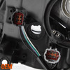 Black Headlights For 2014-2016 Rogue [Halogen Models] Left + Right Pair