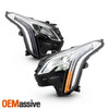 For 2018-2019 Cadillac XTS Sedan 4Door LED Tube Bar Projector Headlights Pair