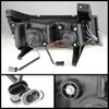 For 04-12 Colorado Canyon LED Dual Halo Projector Chrome Headlights+ Signal Lamp
