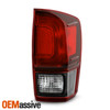 For 2016-2020 Toyota Tacoma Pickup Black Red Clear Tail Light Passenger Right