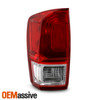 For 2016-2020 Toyota Tacoma Pickup Truck Chrome Red Clear Tail Light Driver Left