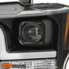 For 2018-2020 Ford F150 Pickup [Halogen Type] Projector Black Headlights Pair