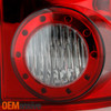 For 2002-06 Dodge Ram 1500 2500 3500 Chrome Red Clear LED Tail Brake Lights Pair
