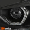 For 12-15 BMW 320i 325i 328d 328i 335i HID w/AFS LED Projector Black Headlights