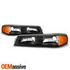 Black Bumper Signal Parking Light For 04-12 Colorado Canyon 06-08 Isuzu i-Series