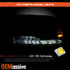 For 13-18 Ram 1500/2500/3500 White LED Signal Halogen Projector Black Headlights