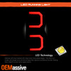 For 04-09 Dodge Durango SUV [Dual C-Tube] LED Black Tail Lamp Brake Lights Pair
