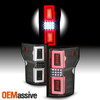 For 2015-2017 Ford F150 [O-LED Tube] Sequential Signal Black Tail Lights Pair