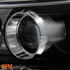 Fits 06-08 Sonata Black Bezel Projector Headlights Passenger/Right Replacement