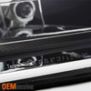 Fits 06-08 Sonata Black Bezel Projector Headlights Passenger/Right Replacement