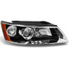 Fits 06-08 Sonata Black Bezel Projector Headlights Passenger/Right Replacement
