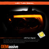 For 16-22 Toyota Tacoma TRD LED DRL Projector Clear Headlights Sequential Signal
