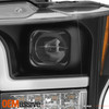 For 18-20 Ford F150 Halogen Projector Black Headlights w/ LED Sequential Signal