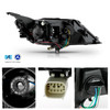 For 14-20 Chevy Impala HID/Xenon Non-AFS Projector Black Headlights Pair LH+RH