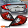 For 2016-2021 Honda Civic Sedan Red Clear Tail Light Outer Pair Driver+Passenger
