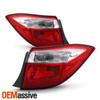 For 2014-2016 Toyota Corolla 4Door Sedan Red Clear Tail Lights Outer Left+Right