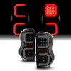 For 04-09 Dodge Durango SUV [Dual C-Tube] LED Black Smoked Tail Lamp Brake Light