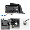 For 05-09 Mustang LED [White Tube] Black Smoked Tail Lights w/ Sequential Signal