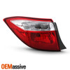 For 2014-2016 Toyota Corolla 4Door Sedan Red Clear Tail Light Outer Driver Left