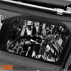 Fits 93-97 Toyota Corolla Black Headlights + Amber Corner Signal Lamps 4pcs Set