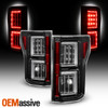For 2018 2019 Ford F150 LED [C-Tube Light Bar] Black Tail Lamps Pair Left+Right