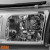 Fits 93-97 Toyota Corolla Chrome Headlights+ Amber Corner Signal Lamps 4pcs Set