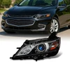 For 2014-2020 Chevy Impala [Halogen Style] Projector Black Headlight Driver Left