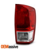 For 2016-2020 Toyota Tacoma Pickup Chrome Red Clear Tail Light Passenger Right