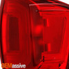 For 2016-2020 Toyota Tacoma Pickup Chrome Red Clear Tail Light Passenger Right