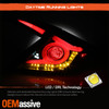 For 2016-2021 Civic Sedan Black LED Tube Tail Lamp w/ LE Sequential Amber Signal