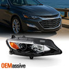 For 2019-2021 Chevy Malibu [Halogen Type] Projector Chrome Headlight Passenger R