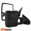 2x [Power Folding] Heat LED Turn Smoke Towing Mirrors For 14-18 Silverado Sierra