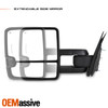 2x [Power Folding] Heat LED Turn Smoke Towing Mirrors For 14-18 Silverado Sierra