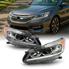 For 16-17 Accord EX EX-L SE Sport LED DRL Type Projector Chrome Headlights Pair
