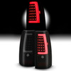 For 03-06 Silverado 1500/2500/3500/1500HD/2500HD [C-Tube] Black Smoke Tail Light