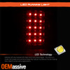 For 09-18 Ram 1500 10-18 Ram 2500/3500 LED Type Black Tail light Pair Left+Right