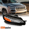 For 14-18 Cherokee LED DRL Bumper Parking Signal Light Passenger Right 2014-2018