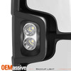 2x [Power Folding] Heat LED Turn Chrome Towing Mirror For 14-18 Silverado Sierra