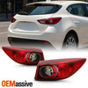 For 2014-2018 Mazda 3 Sedan Model Halogen Type Outer Tail Lights Pair Left+Right