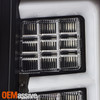 For 2007-2010 Jeep Grand Cherokee [E-Tube Bar] LED Black Tail Brake Lights Pair