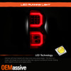 For 2004-2009 Dodge Durango [Dual C-Tube] LED Chrome Tail Lamp Brake Lights Pair
